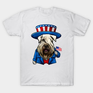 Fourth of July Wheaten Terrier T-Shirt